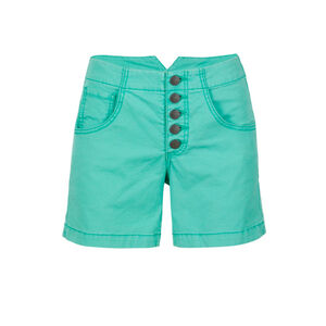 Women's Cabi High Waist Button Fly Shorts Size 2 Teal